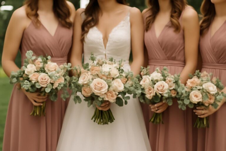 Bukiety dla druhen - spójność z bukietem Panny Młodej