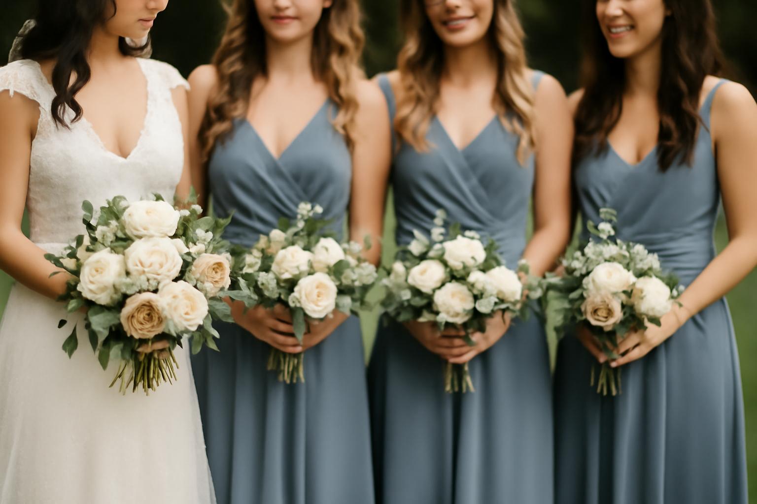 Bukiety dla druhen - sp&oacute;jność z bukietem Panny Młodej