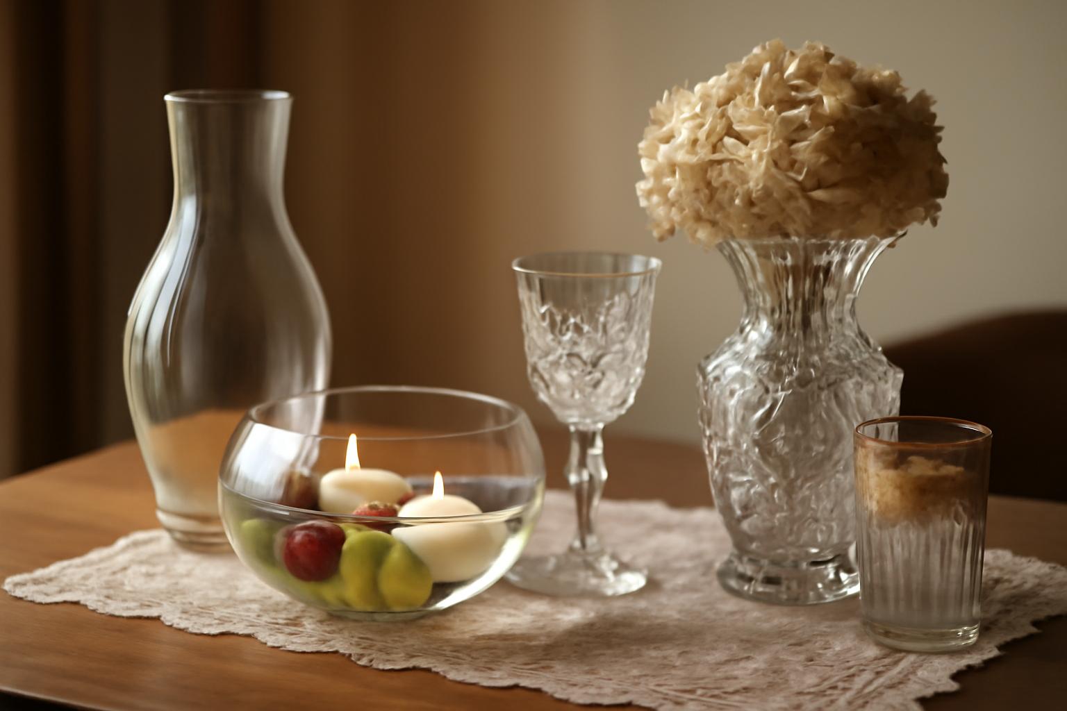 Dekoracje stoł&oacute;w na weselu - kompozycje, serwetki, szkło