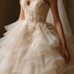 Maksymalistyczna suknia ślubna - warstwy i aplikacje