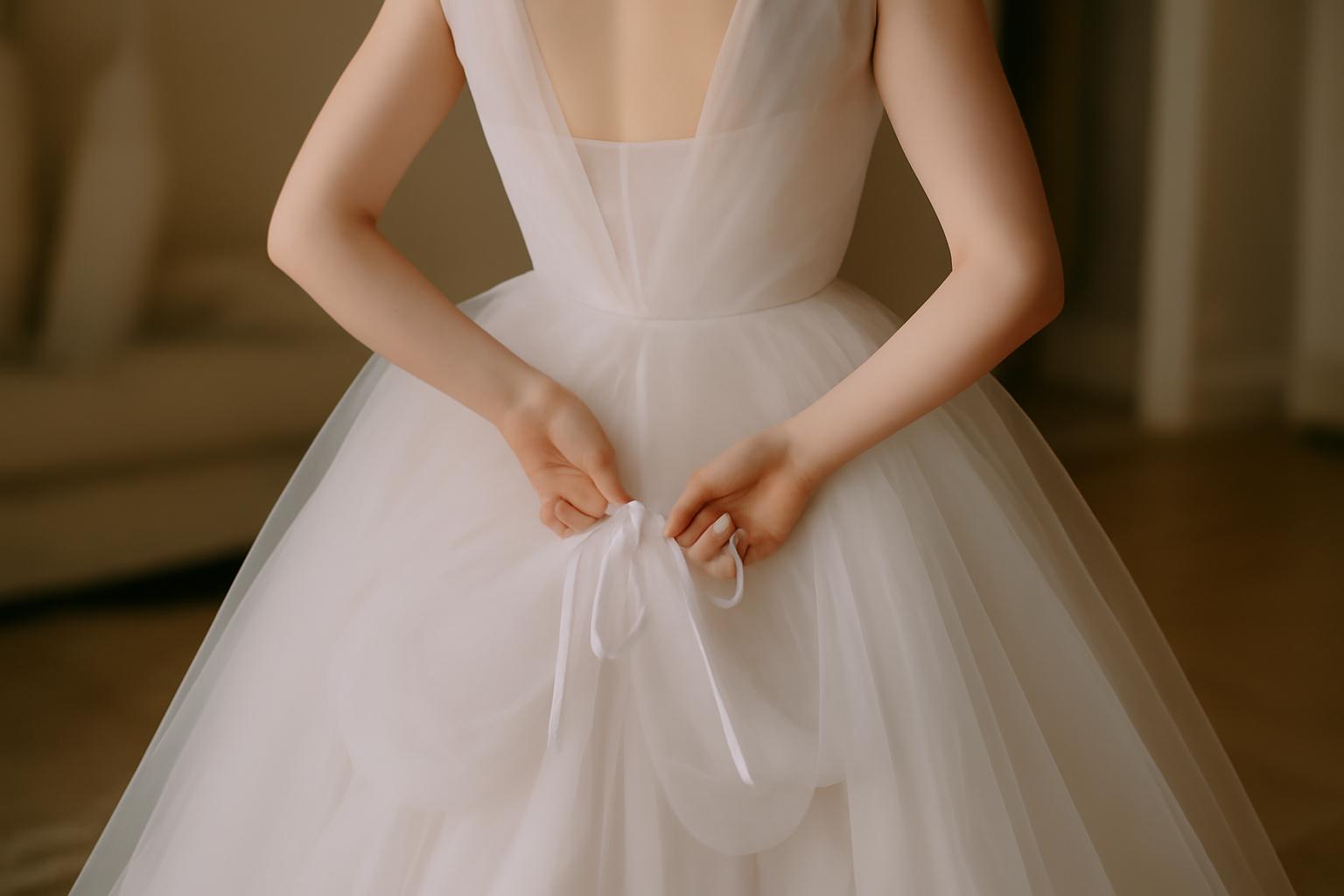 Personalizacja sukni ślubnej - rękawy, plecy, tren