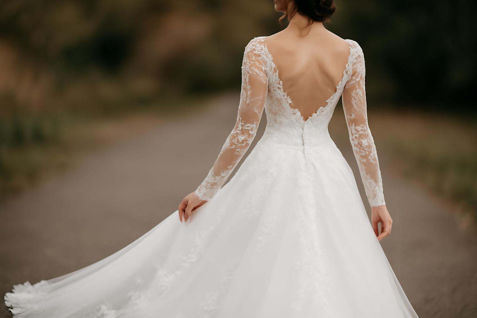 Personalizacja sukni ślubnej - rękawy, plecy, tren