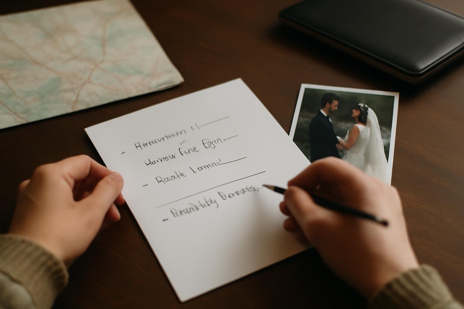 Plan dnia ślubu - harmonogram ceremonii i wesela