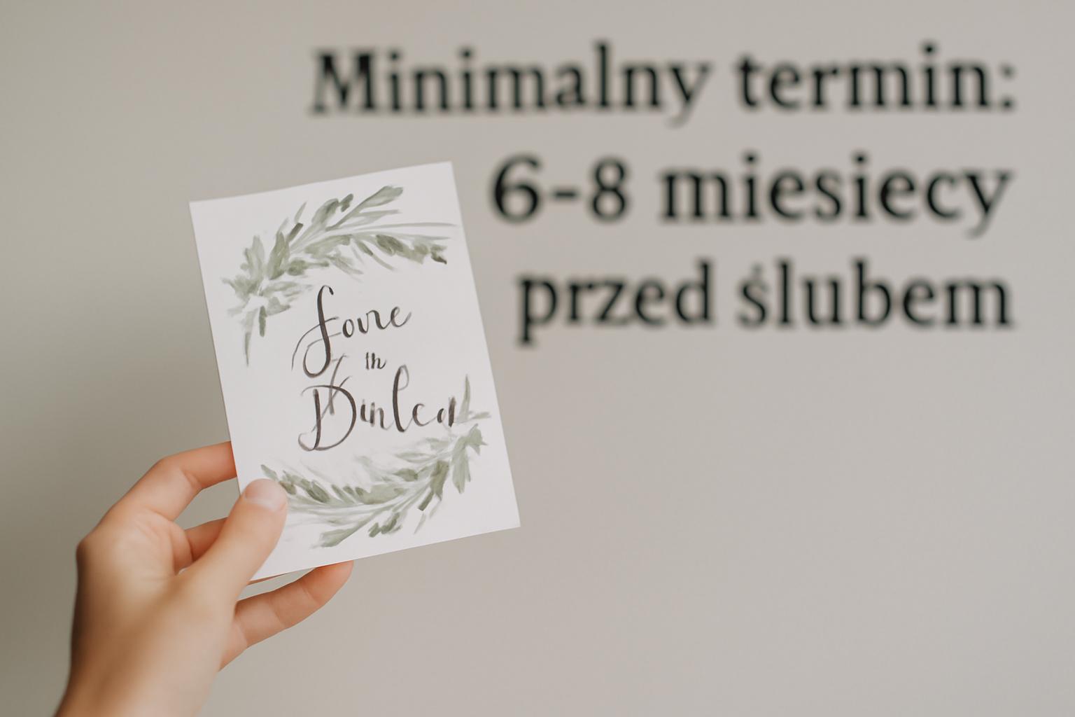 Save the date - kiedy wysłać i co napisać