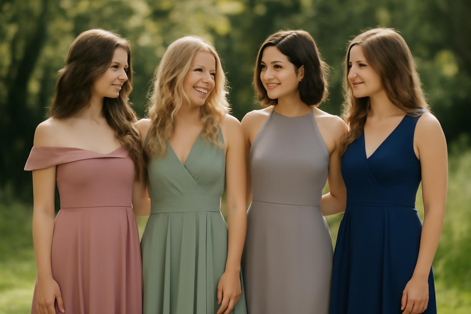 Sukienki dla druhen - dobór kolorów, fasonów i tkanin